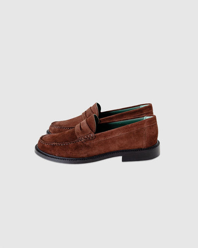 Yardee Mocassin Loafer Dark Brown Suede (0126) - VINNY'S