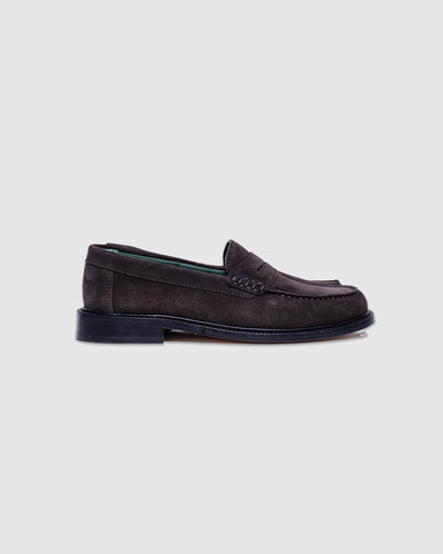 Yardee Mocassin Loafer Dark Brown Suede - VINNY'S