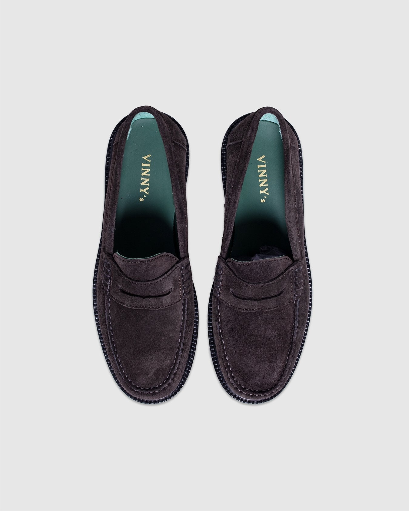 Yardee Mocassin Loafer Dark Brown Suede - VINNY'S