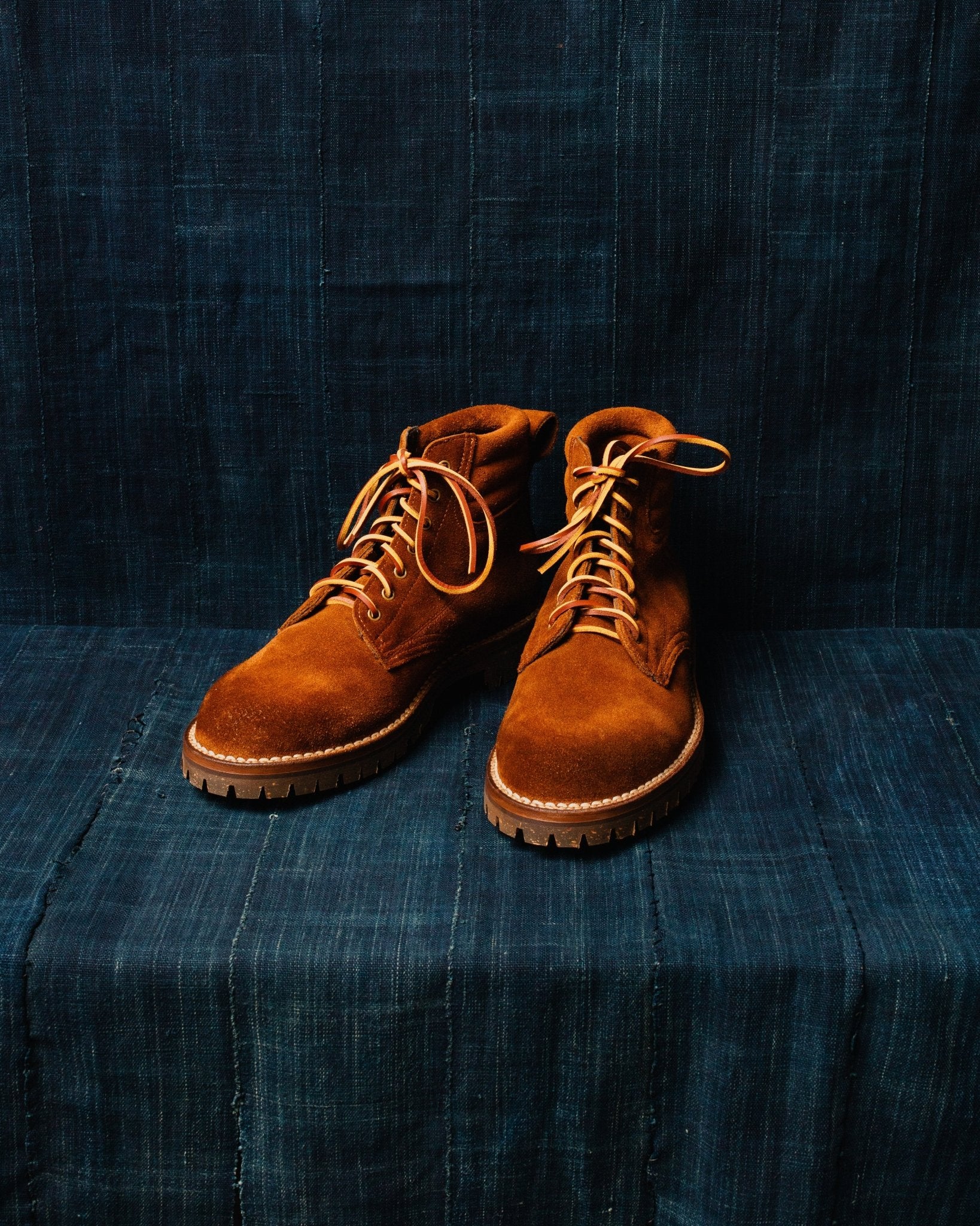 Canadian Work Boots II Triple Row Stitch Down w /Cortina Sole in Stead Snuff for Uncle Otis - YUKETEN