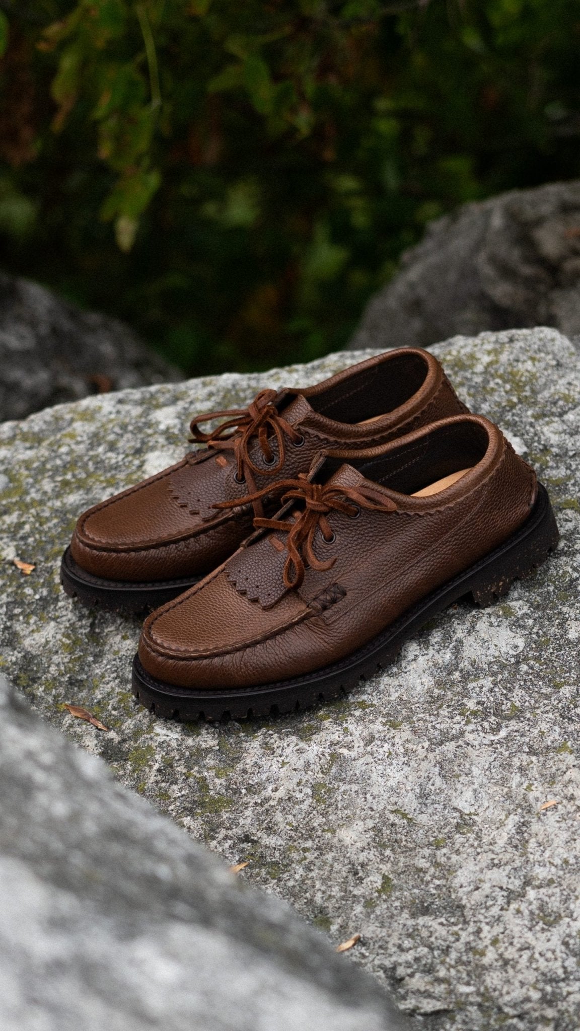 Italian Blucher w/ Cortina Sole - T Pale Brown - YUKETEN