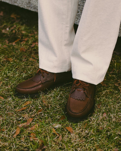 Italian Blucher w/ Cortina Sole - T Pale Brown - YUKETEN