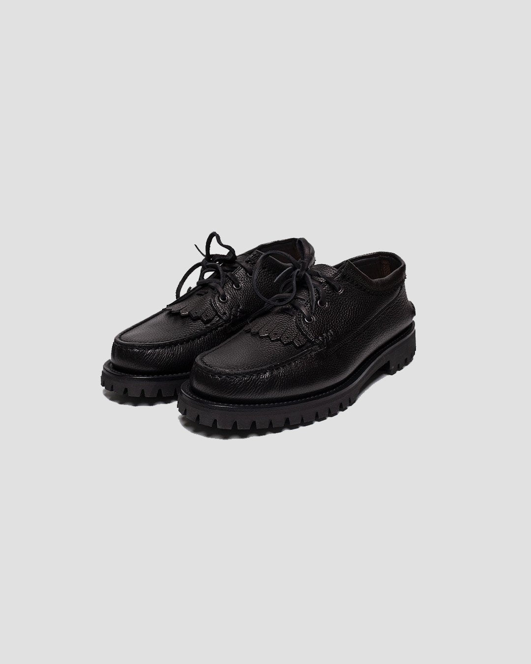 Italian Blucher w/ Cortina Sole - Tosca Pale Black - YUKETEN